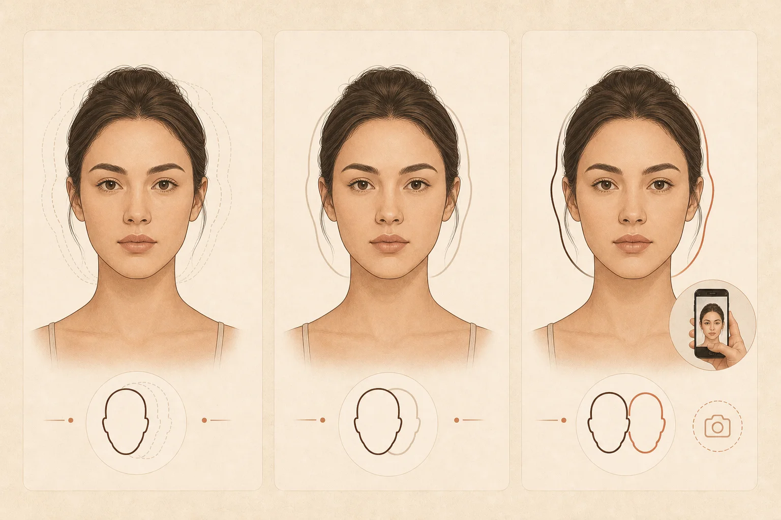 単一の顔型のプロファイル、二次的傾向、および不明瞭な結果パターン