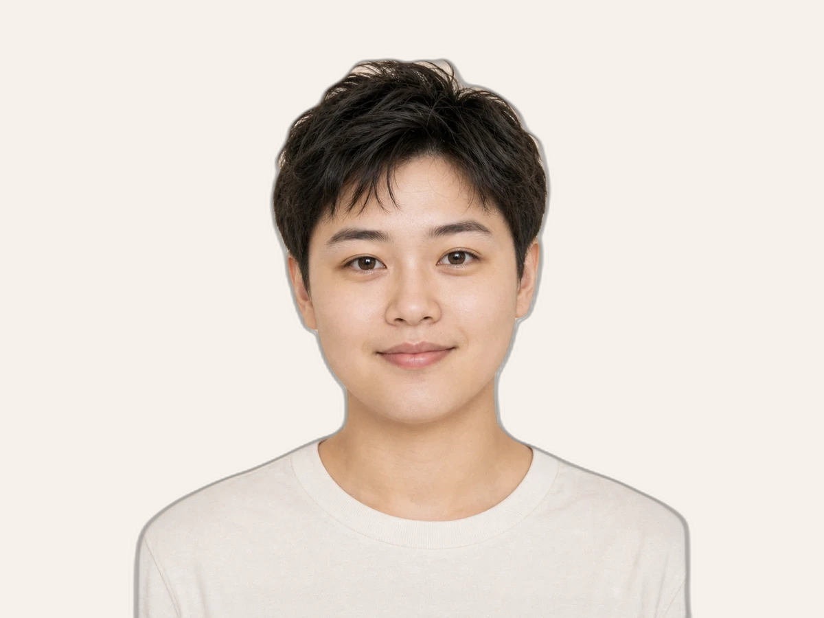 Round face unisex reference