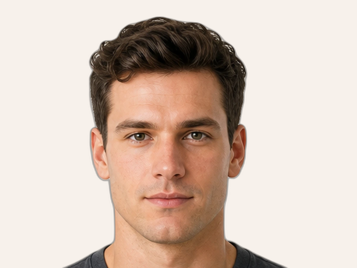 Square face men reference