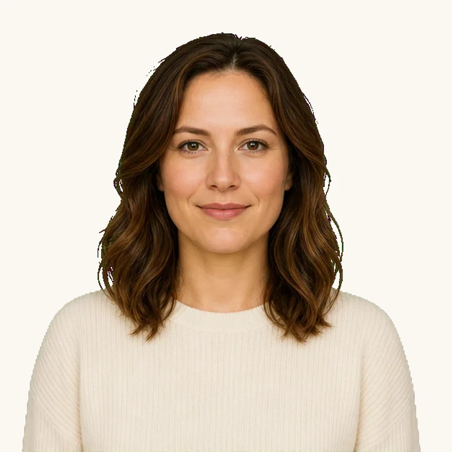 Square Face Shape example portraits showing natural variations: Soft square face shape