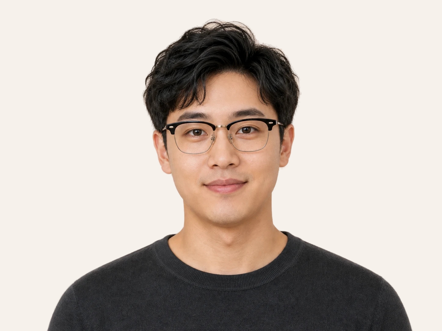 Browline glasses for oval face