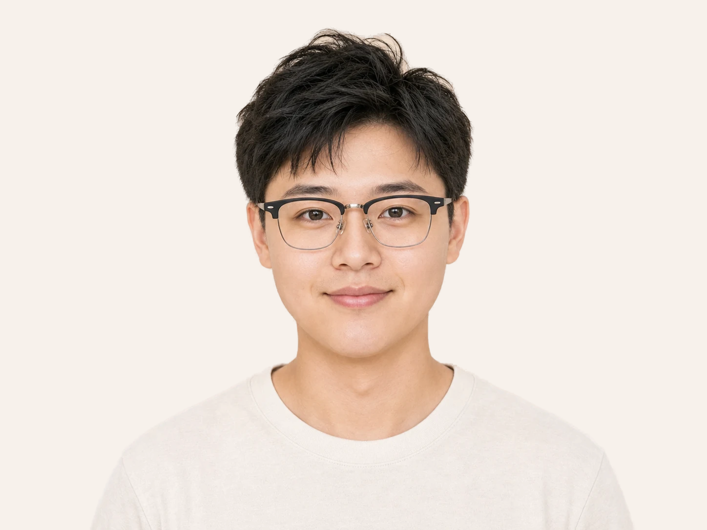Browline glasses for round face