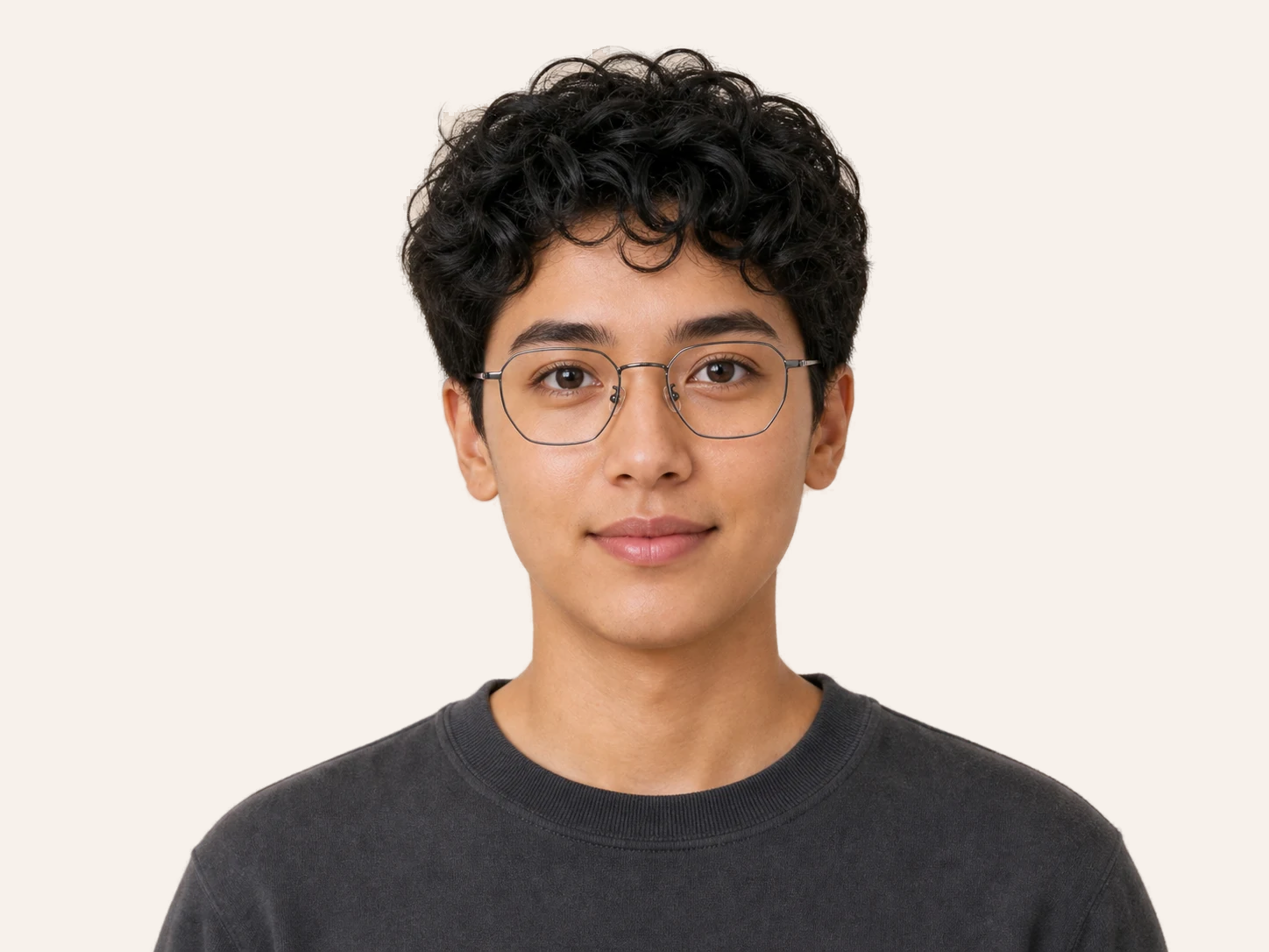 Geometric Metal glasses for oval face