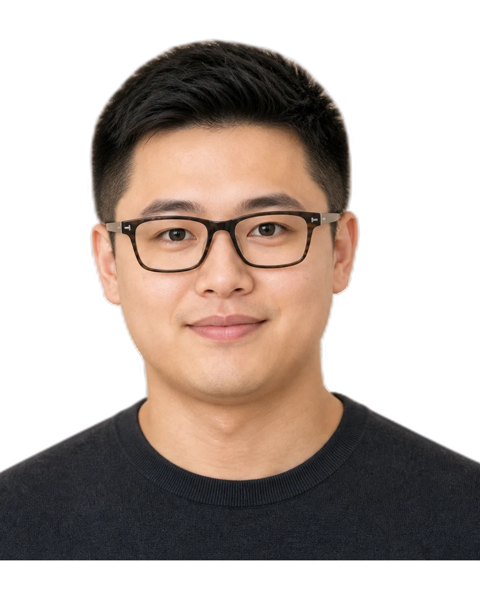 round face Men glasses hero portrait