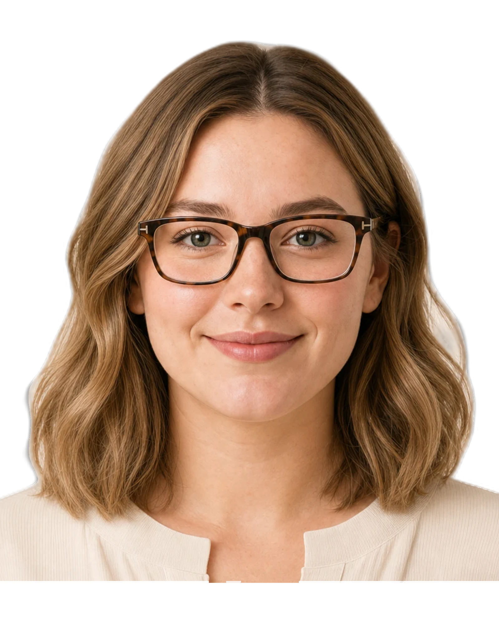 round face Women glasses hero portrait