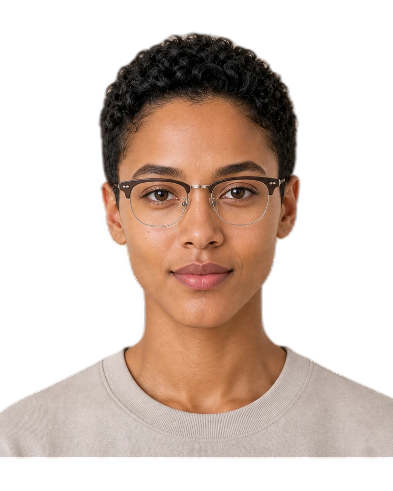 diamond face Unisex glasses hero portrait
