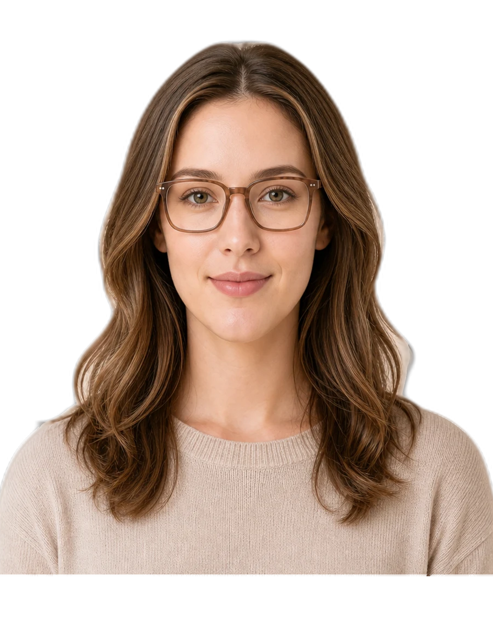 oblong face Women glasses hero portrait