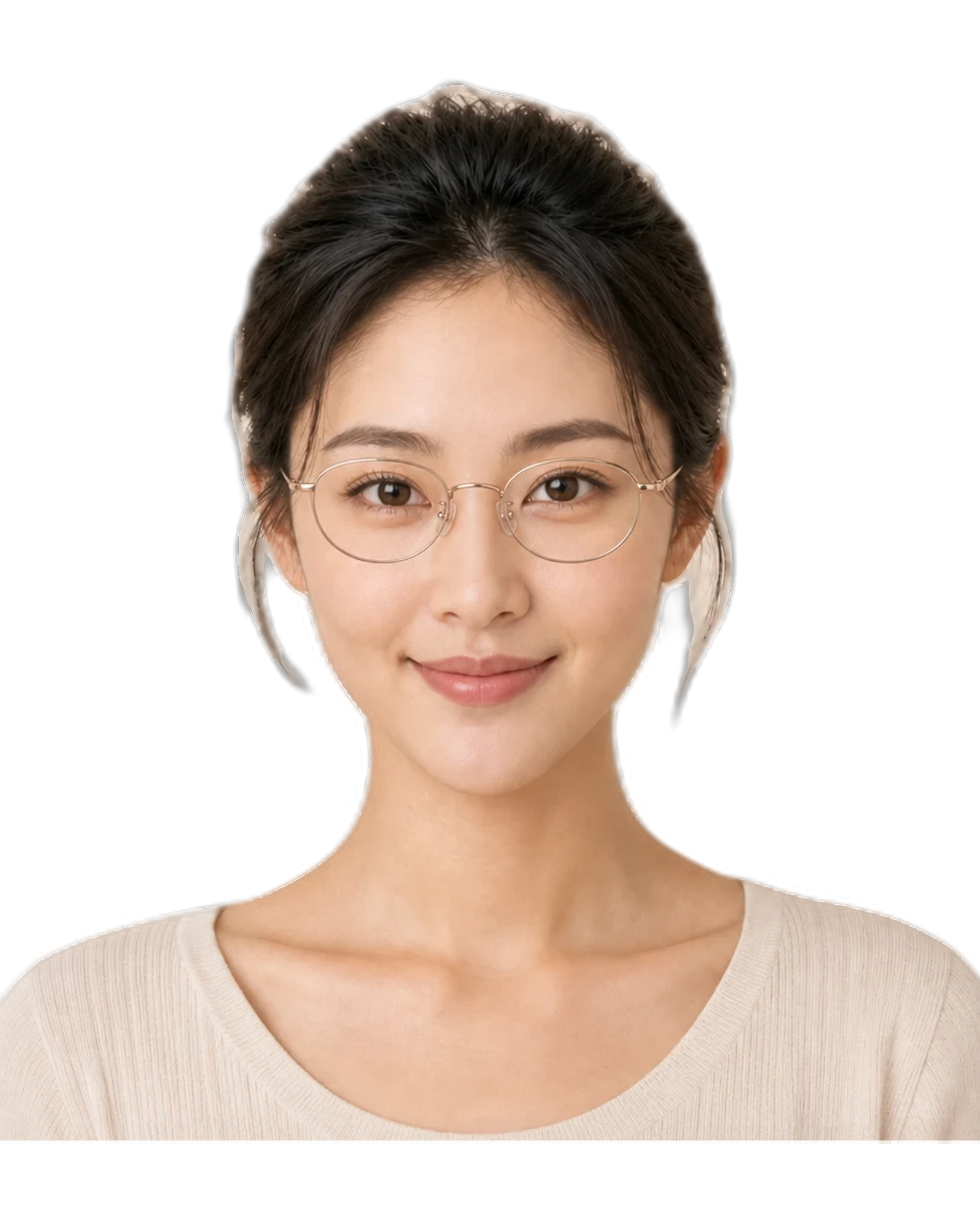 heart face Women glasses hero portrait