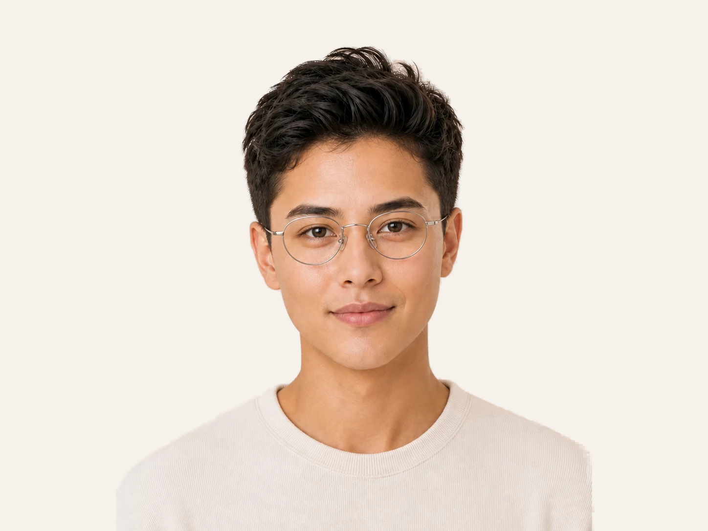 Oval Metal glasses for heart face unisex