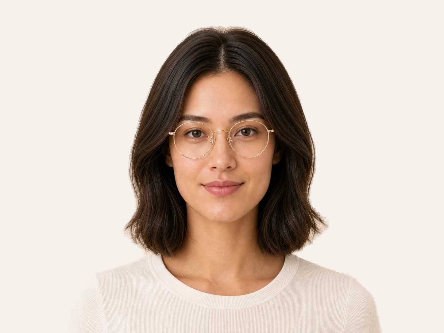 Round Metal glasses for square face women