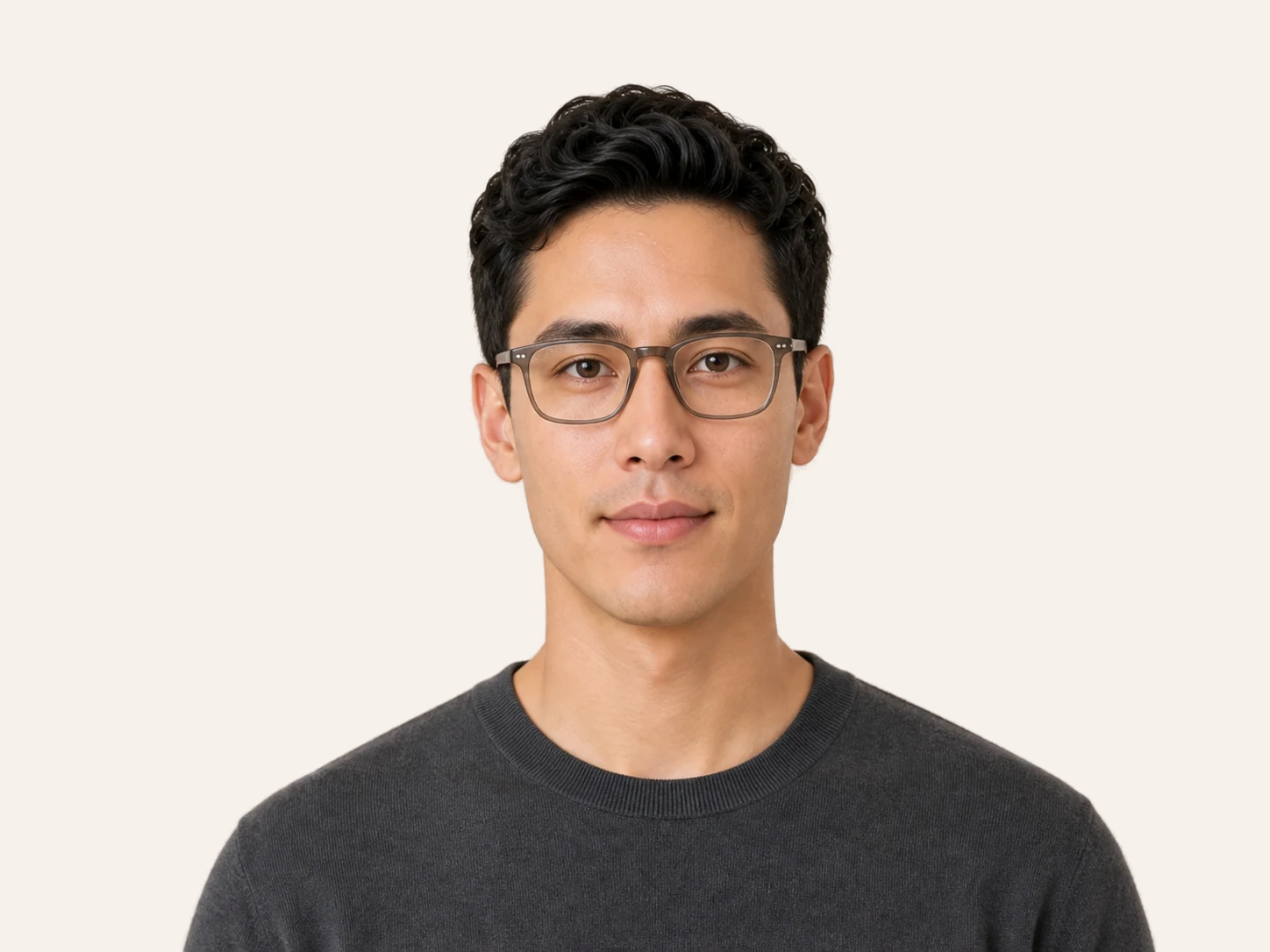 Soft Rectangle glasses for oblong face