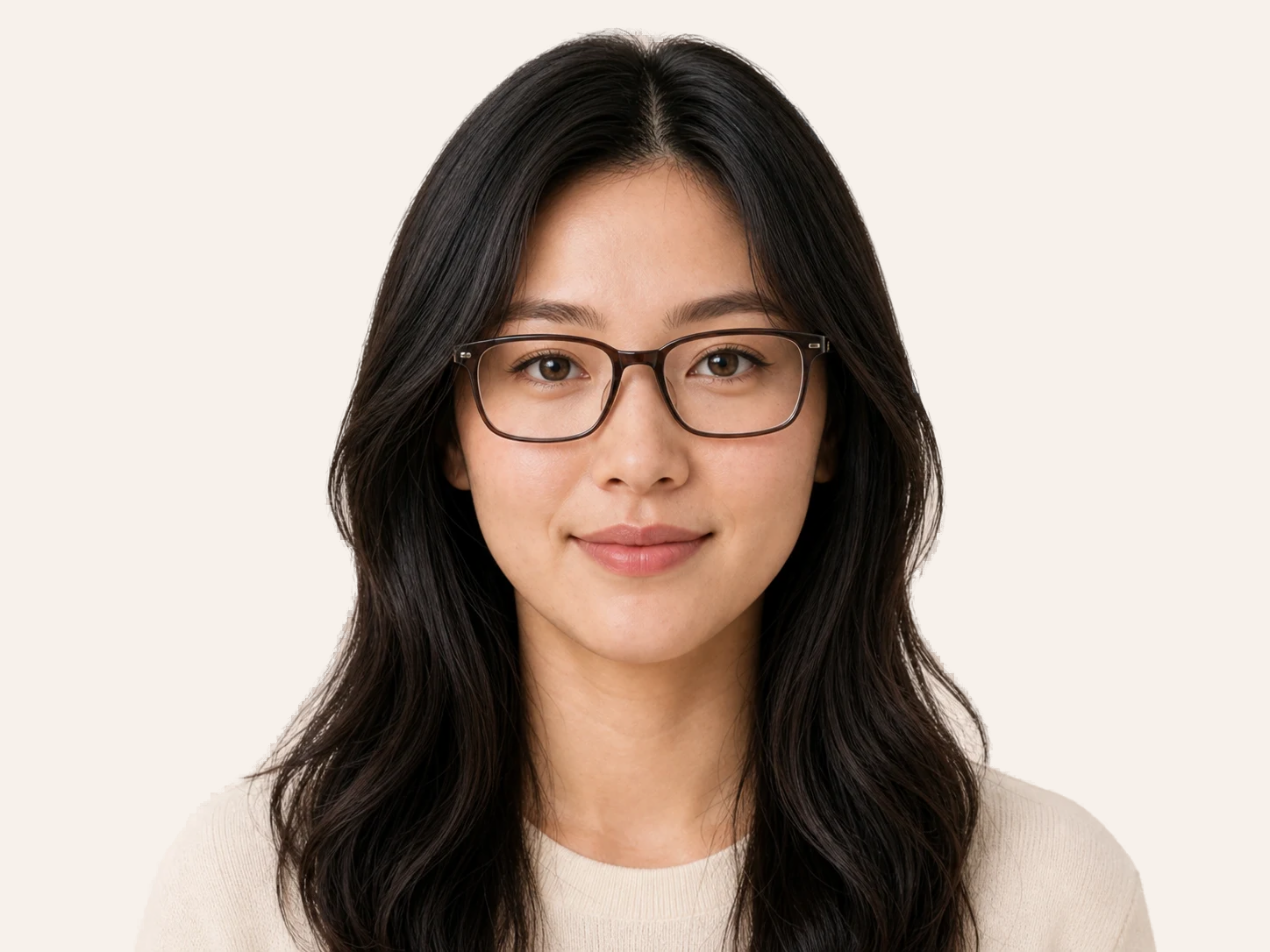 Soft Rectangle glasses for oval face women