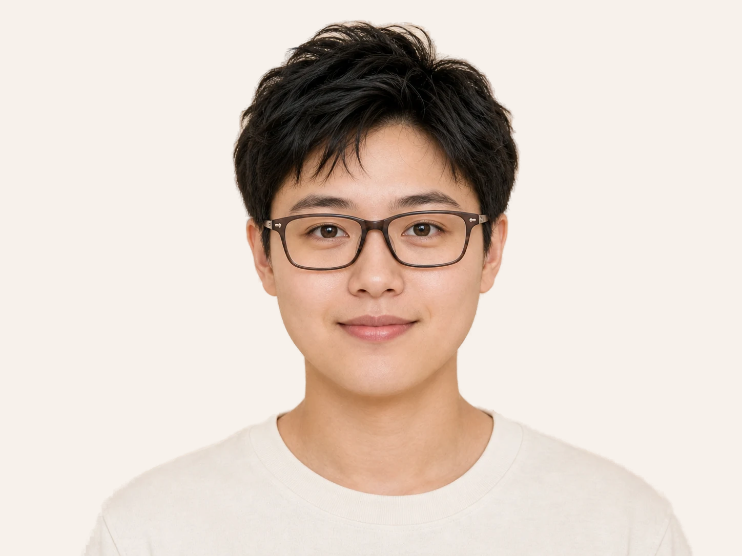 Soft Rectangle glasses for round face unisex