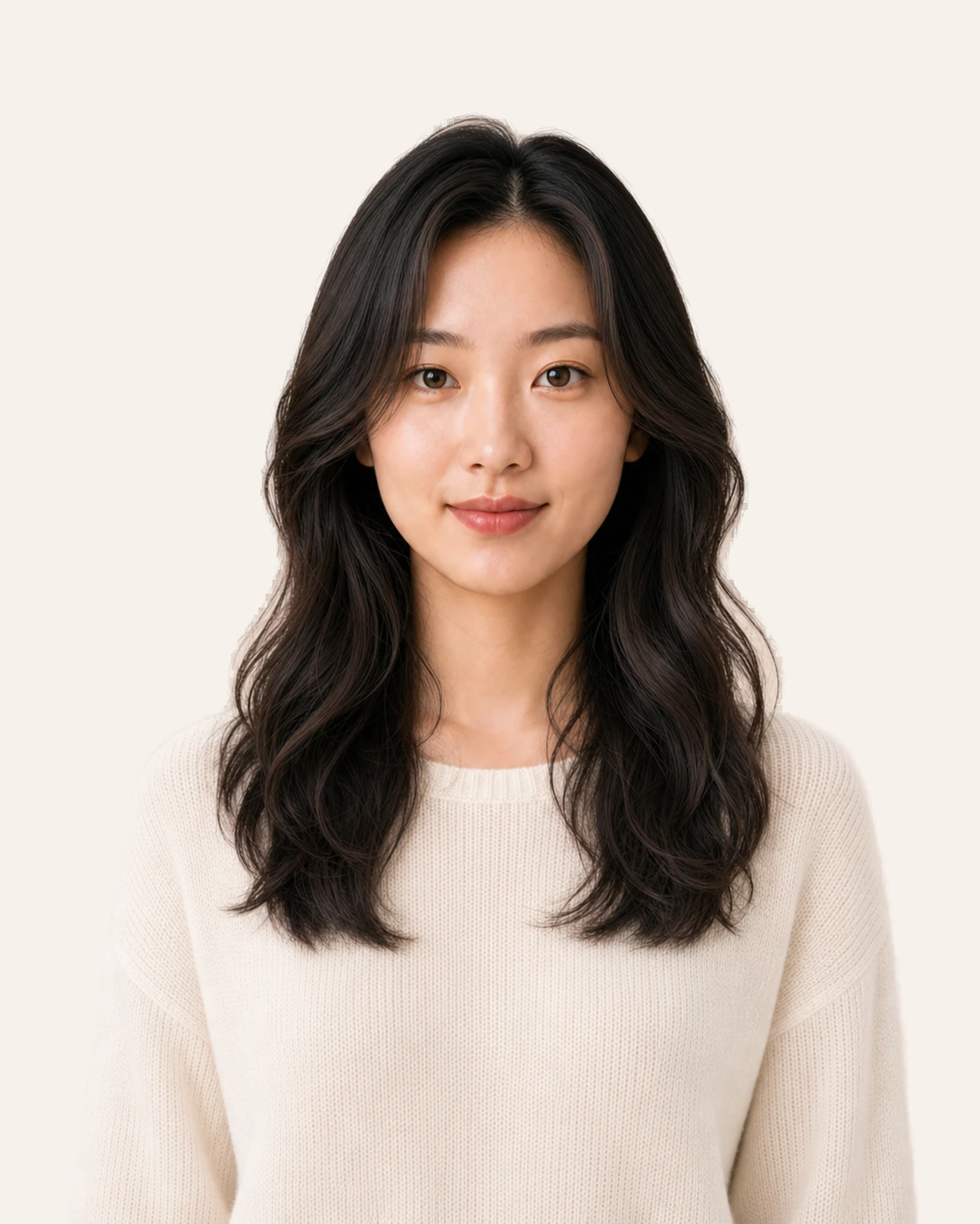 Face-Framing Waves hairstyle for oval face