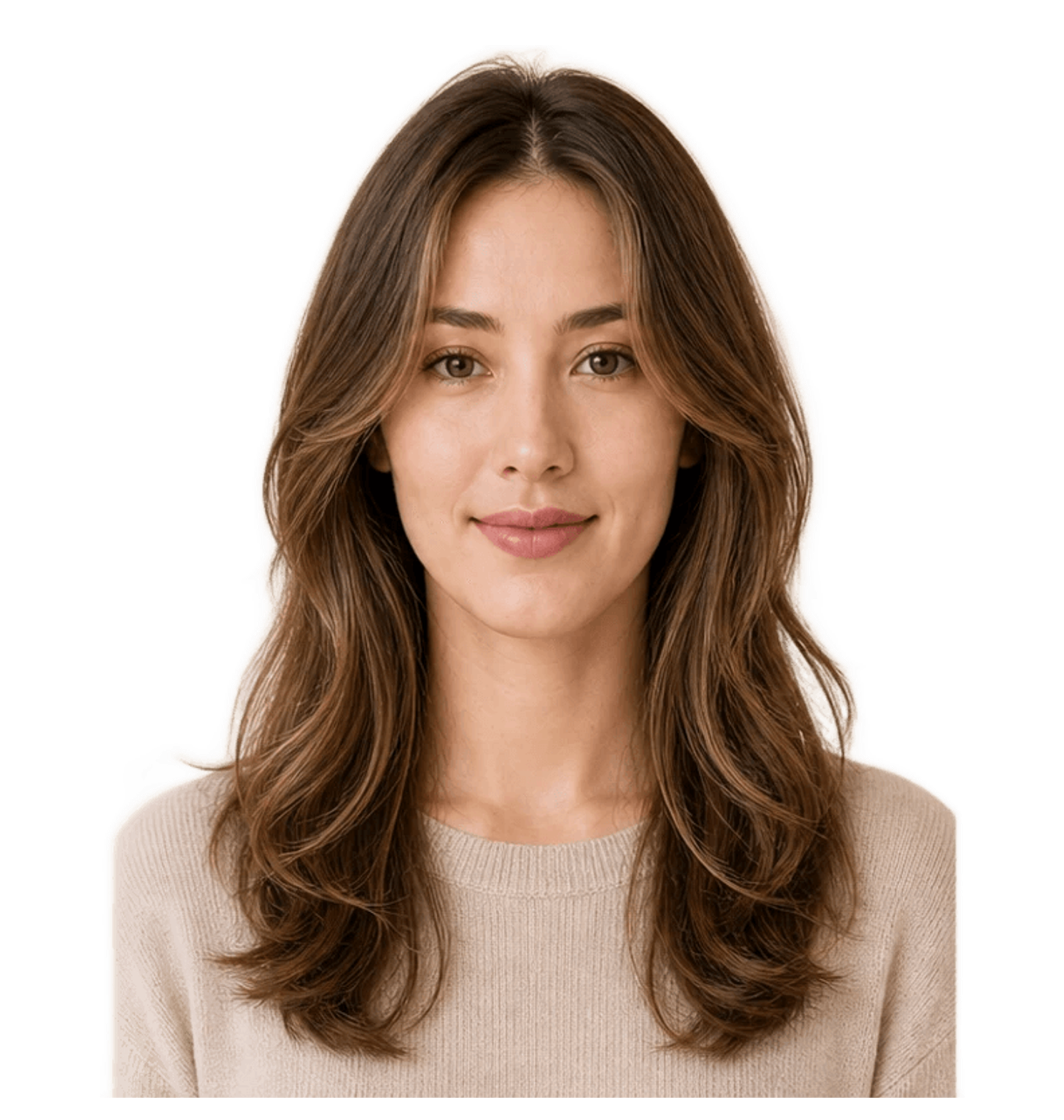 oblong face Women hairstyle hero portrait