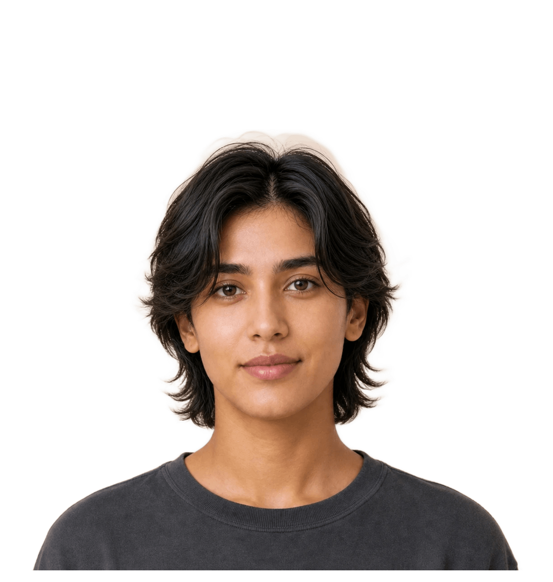 oval face Unisex hairstyle hero portrait