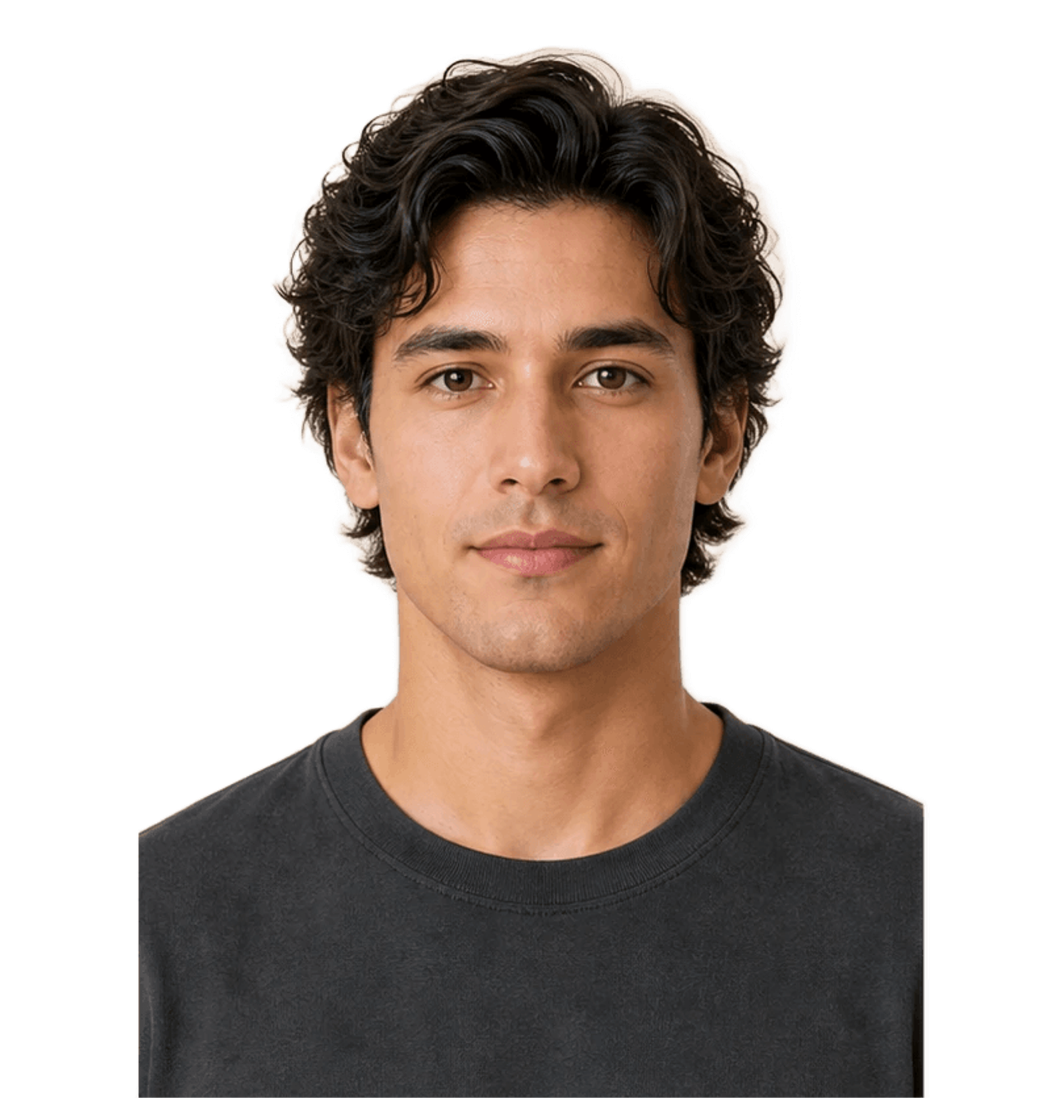 square face Men hairstyle hero portrait