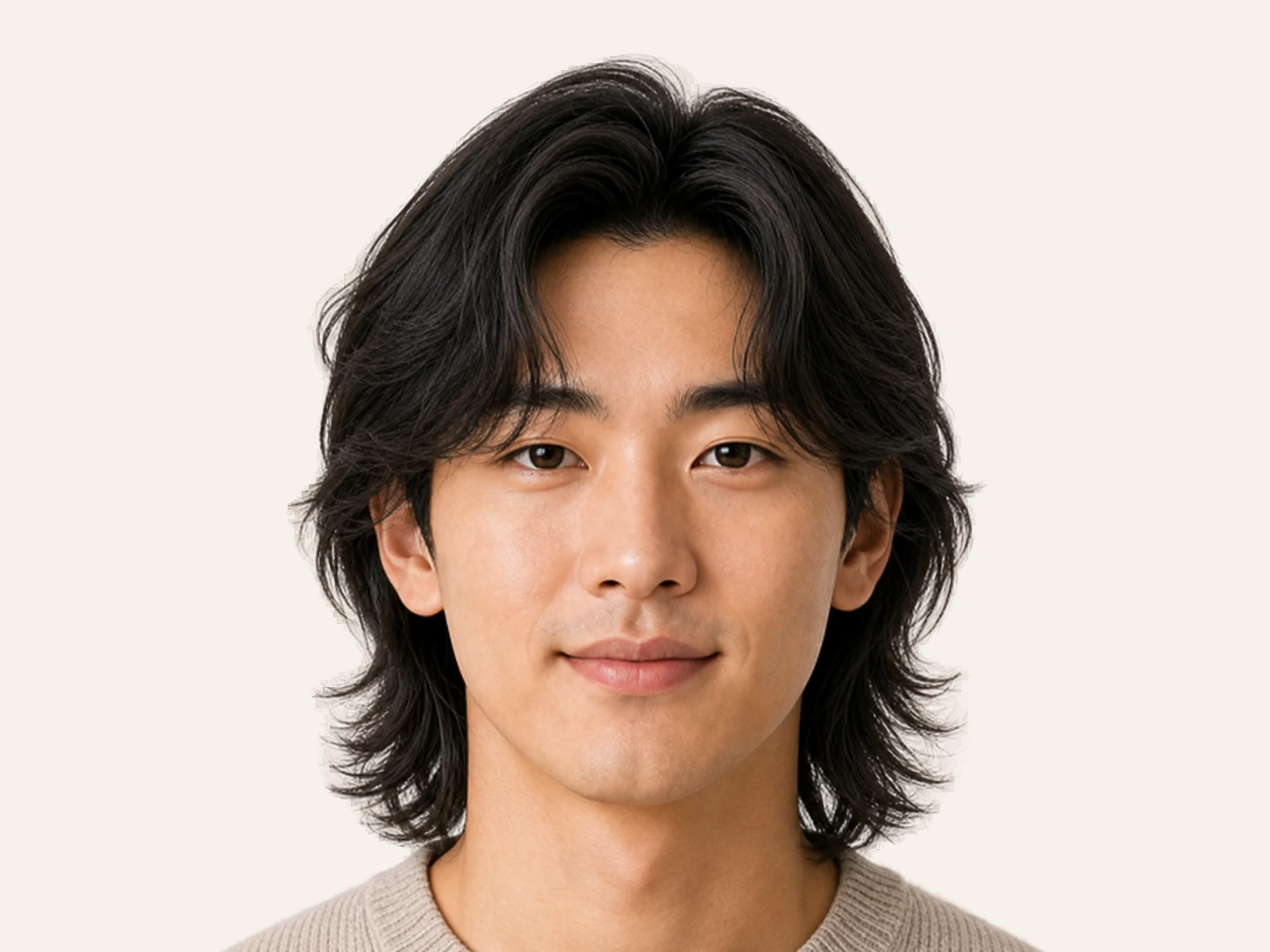 Shoulder-Length Flow hairstyle for heart face