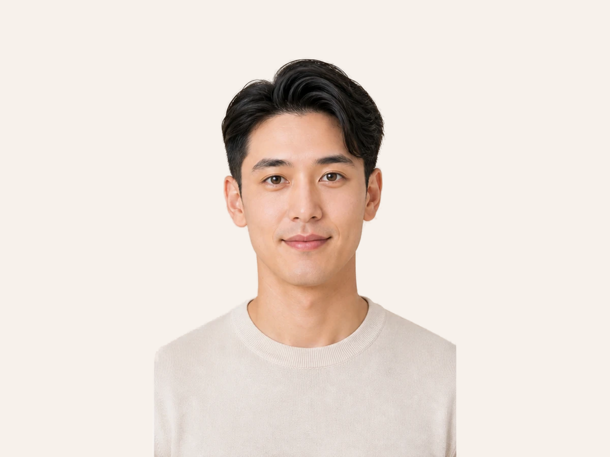 Side Part with Volume hairstyle for oval face