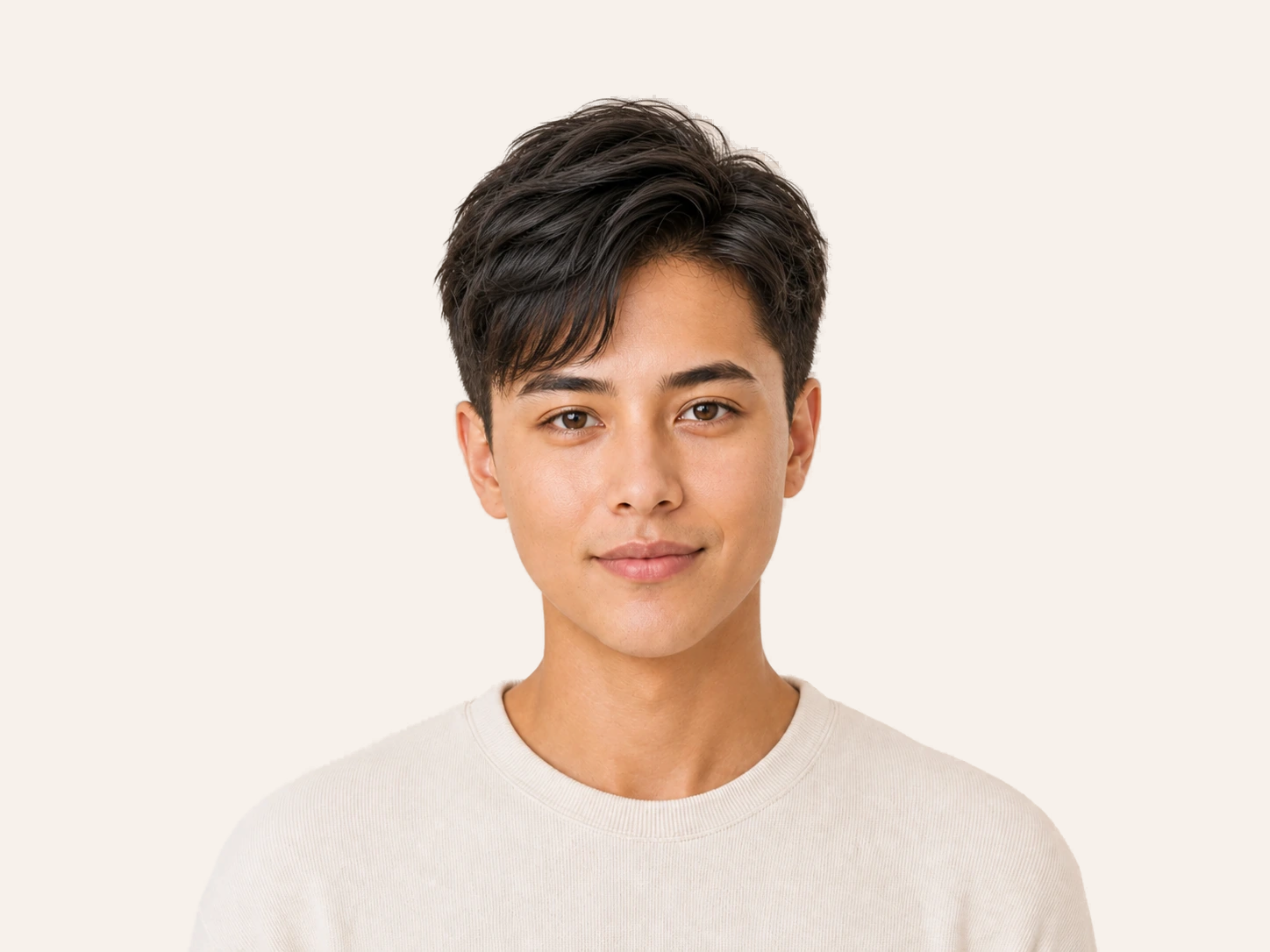 Side-Swept Fringe hairstyle for heart face